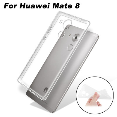 Силиконови гърбове Силиконови гърбове за Huawei Силиконов гръб ТПУ ултра тънък за Huawei Mate 8 кристално прозрачен